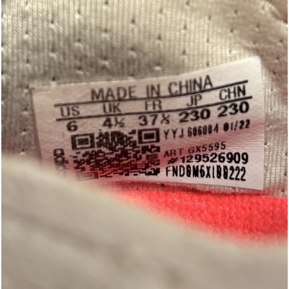 Adidas UltraBoost 22 Running Shoes GX5595 orange/white Women's Size 6‎ Athletic - Picture 8 of 8